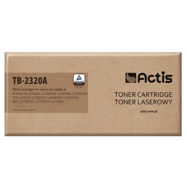 Actis TB-2320A Toner (sostituzione per Brother TN-2320 TN2320, Standard, 2600 pagine, nero)