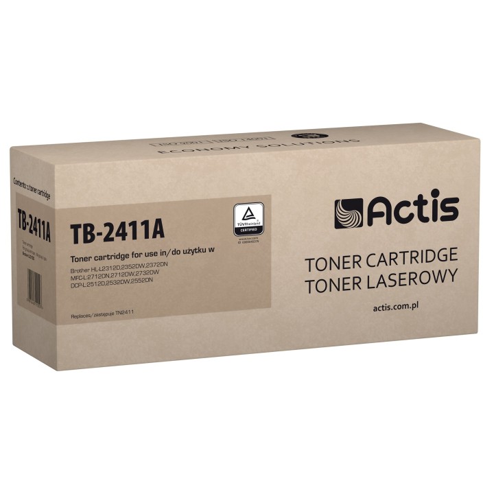 Actis TB-2411A toner (sostituzione per Brother TN-2411, Standar, 1200 pagine, nero)
