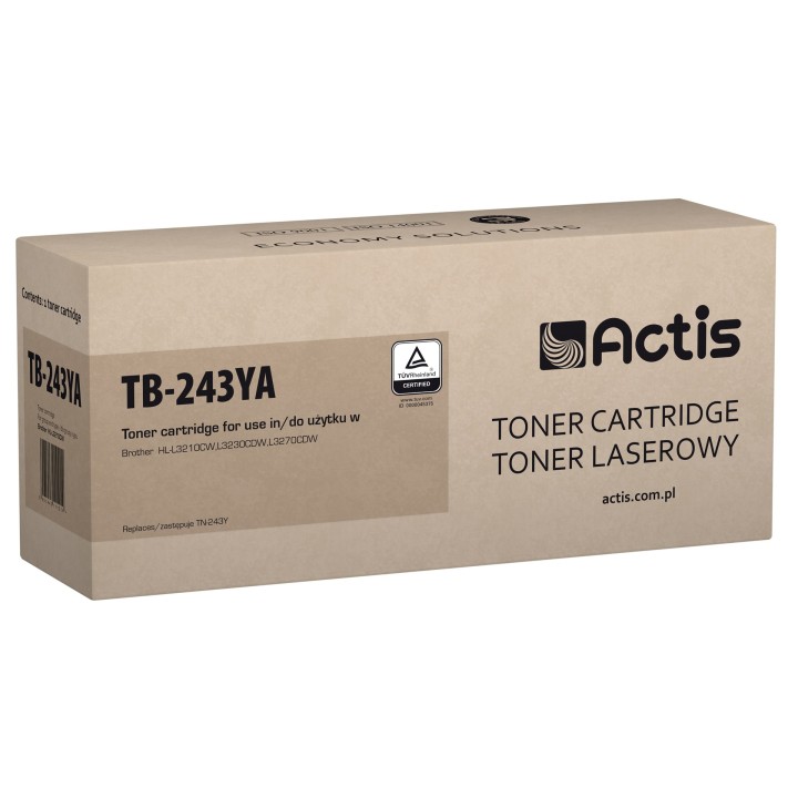 Actis TB-243YA Toner (sostituzione per Brother TN-243Y, Standard, 1000 pagine, giallo)