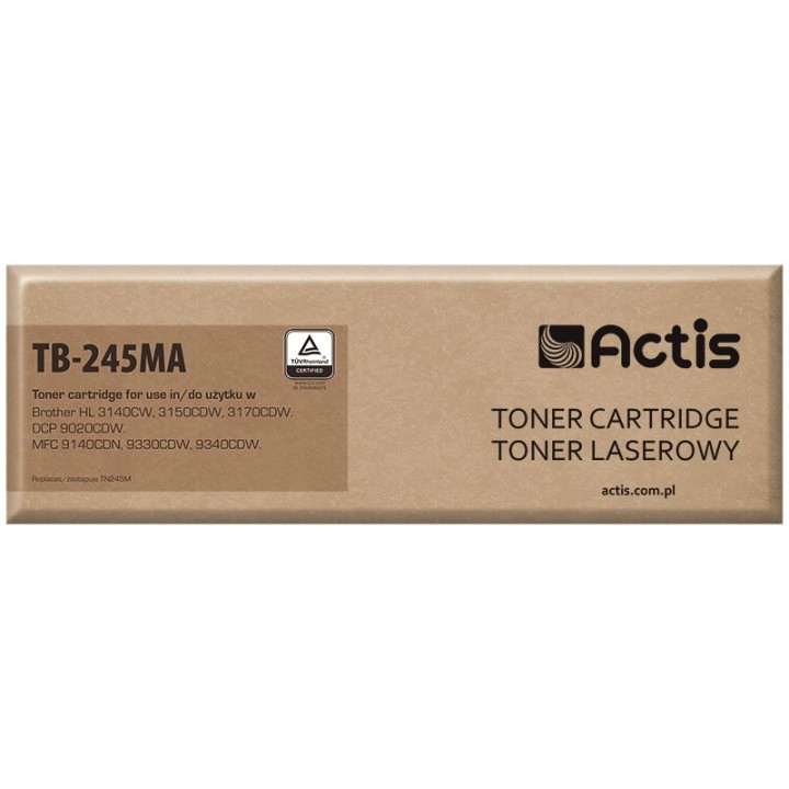 Actis TB-245MA Toner (ricambio per Brother TN-245M, Standard, 2200 pagine, magenta)