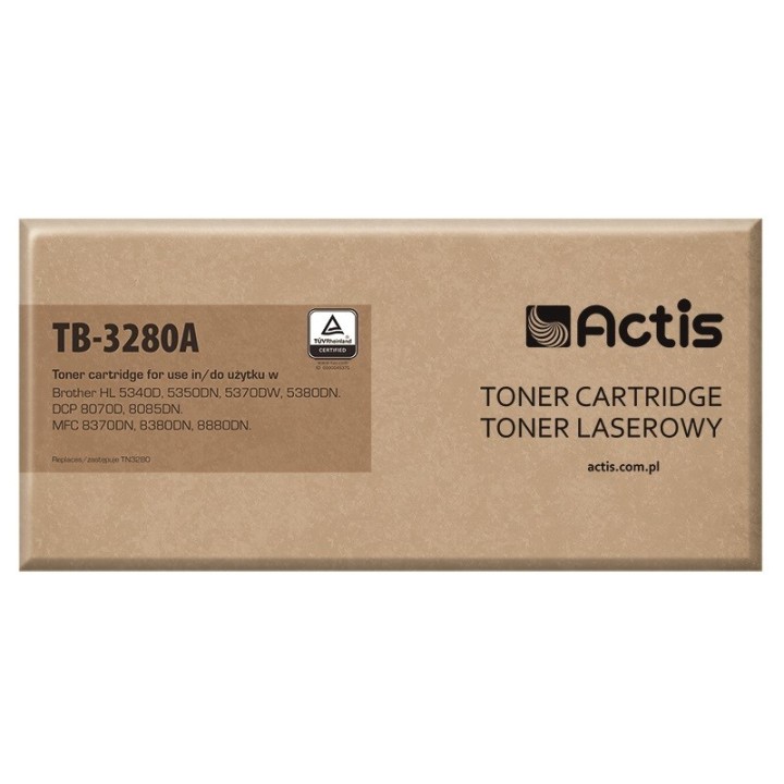 Actis TB-3280A Toner (ricambio per Brother TN3280, Standard, 8000 pagine, nero)