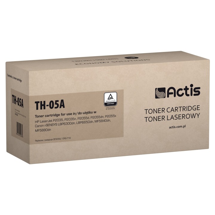 Actis TH-05A Toner (sostituzione per HP 05A CE505A Canon CRG-719, Standard, 2300 pagine, nero)