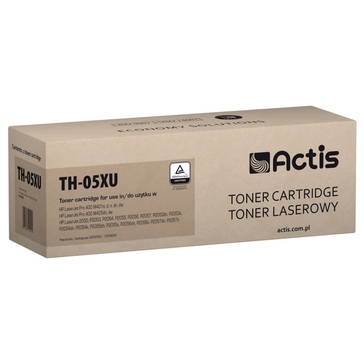 Actis TH-05XU Toner universale (sostituzione per HP 05X CE505X 80X CF280X TH-80X standard, 7200 pagine, nero)