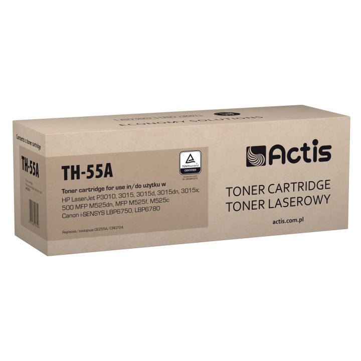 Actis TH-55A toner (sostitutivo per HP 55A CE255A, Standard, 6000 pagine, nero)