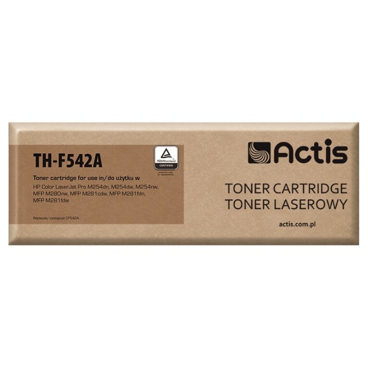 Actis TH-F542A toner (ricambio per HP 203A HP203A CF542A, Standard, 1300 pagine, giallo)