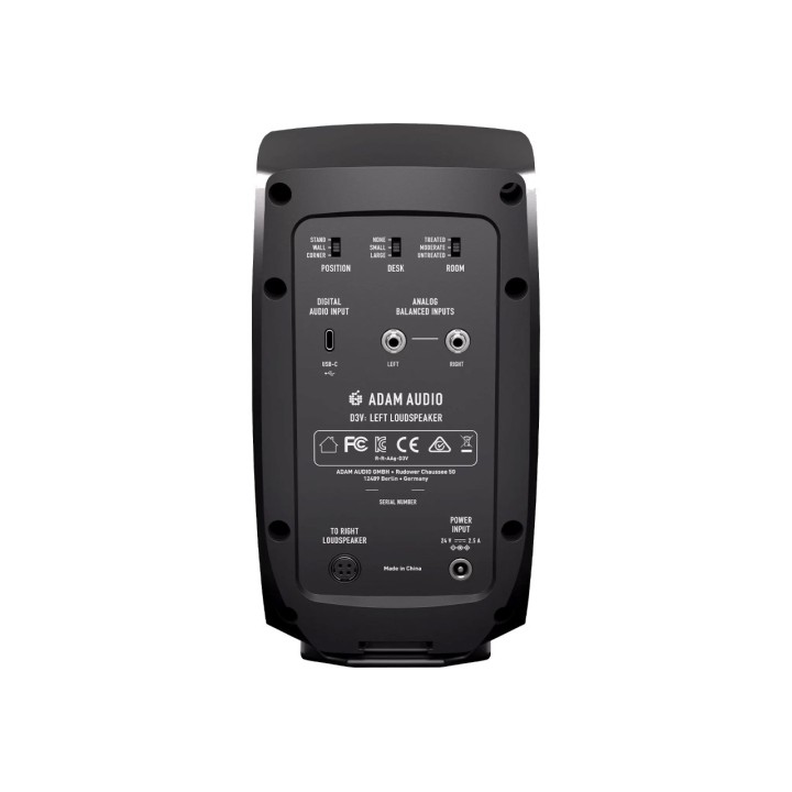Adam Audio D3V Nero - coppia di monitor studio