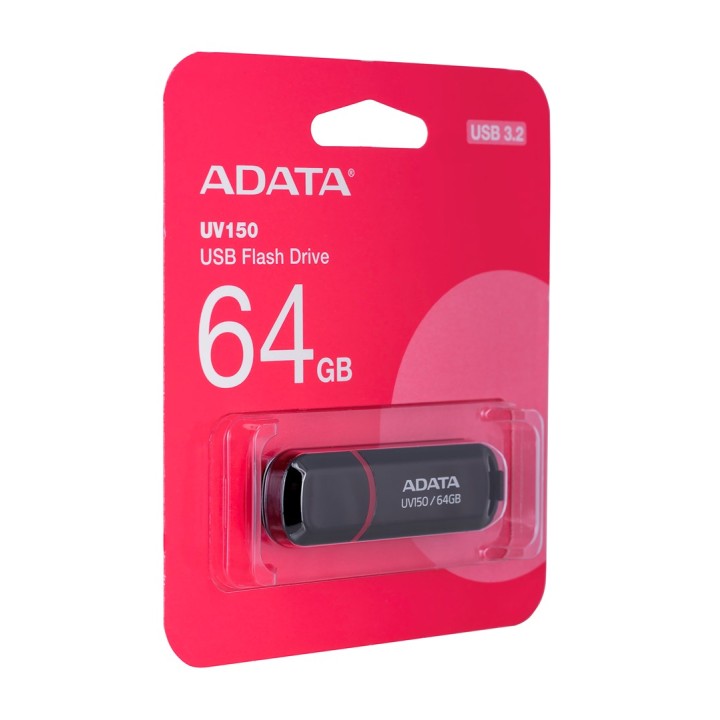 ADATA 64GB DashDrive UV150 USB pen drive USB Type-A 3.2 Gen 1 (3.1 Gen 1) nero