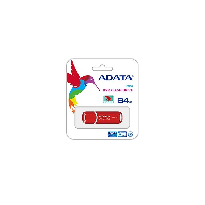 ADATA 64GB DashDrive UV150 USB pen drive USB Type-A 3.2 Gen 1 (3.1 Gen 1) rosso