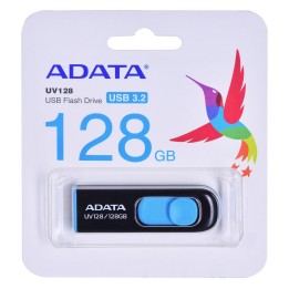 ADATA DashDrive UV128 128GB USB chiavetta flash USB Type-A 3.2 Gen 1 (3.1 Gen 1) nero blu