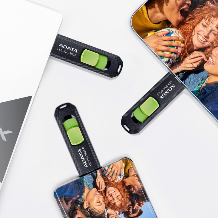 ADATA UC300 USB chiavetta USB 64 GB USB Type-C 3.2 Gen 1 (3.1 Gen 1) nero verde