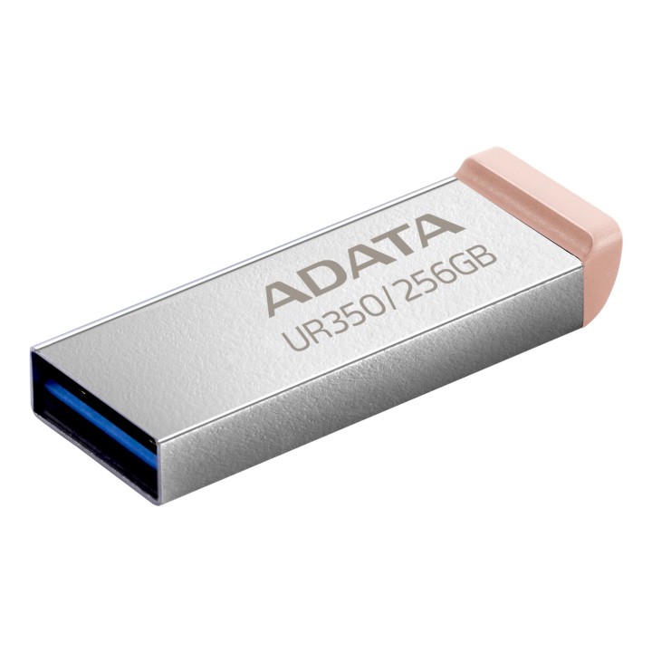ADATA UR350 USB chiavetta USB 256 GB USB Type-A 3.2 Gen 1 (3.1 Gen 1) marrone acciaio inossidabile
