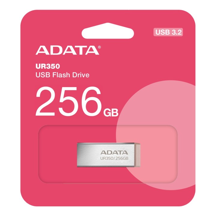 ADATA UR350 USB chiavetta USB 256 GB USB Type-A 3.2 Gen 1 (3.1 Gen 1) marrone acciaio inossidabile
