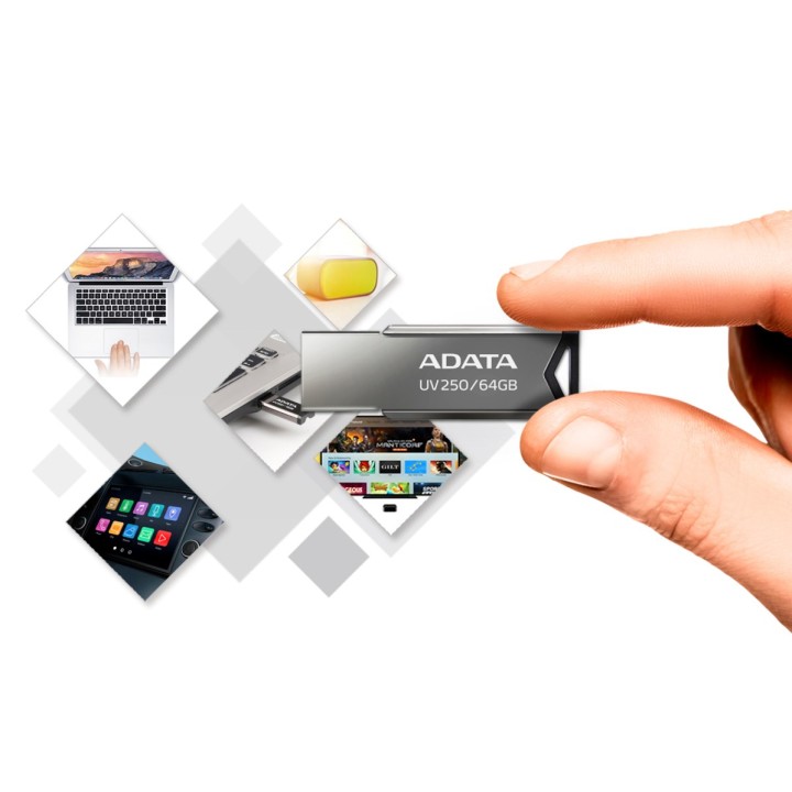 ADATA UV250 USB pen drive 32 GB USB Type-A 2.0 argento