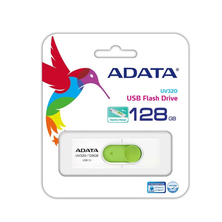 ADATA UV320 USB chiavetta USB 128 GB USB Type-A 3.2 Gen 1 (3.1 Gen 1) verde bianco
