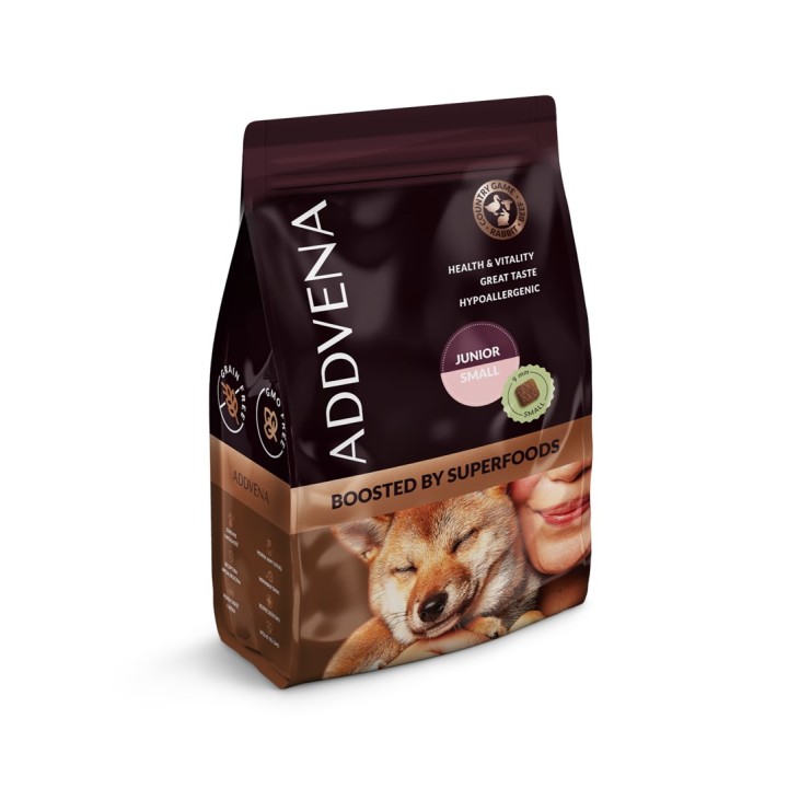 ADDVENA Boosted by superfoods Junior Small Manzo - cibo secco per cani - 2 5kg