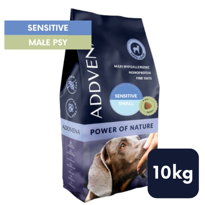 ADDVENA Power of Nature Adult Sensitive Small Agnello - cibo secco per cani - 10kg