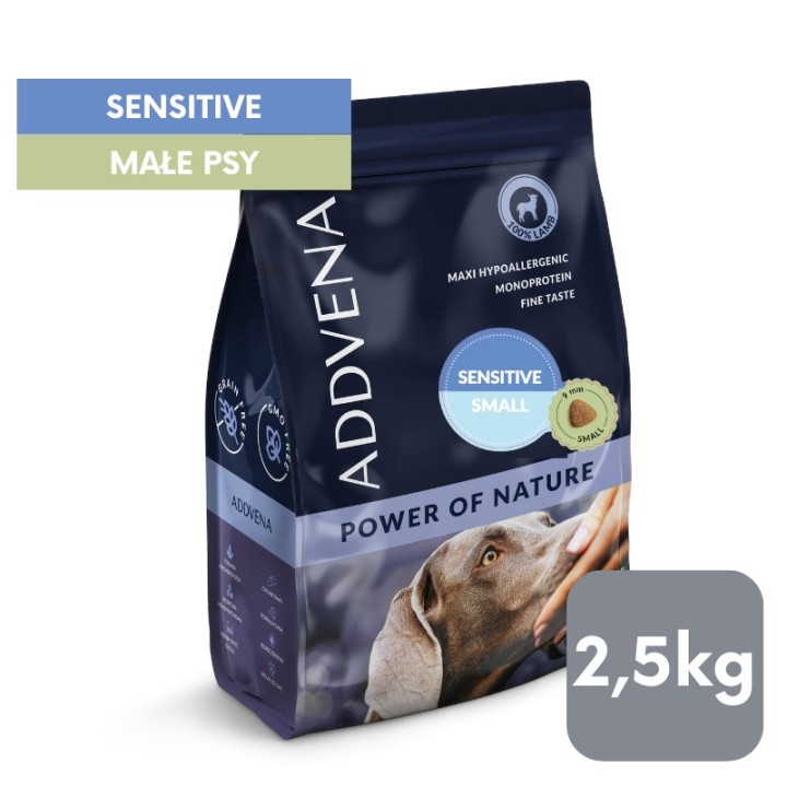 ADDVENA Power of Nature Adult Sensitive Small Agnello - cibo secco per cani - 2 5kg