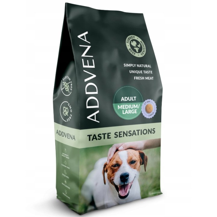 ADDVENA Taste Sensations Adult Medium/Large Tacchino - cibo secco per cani - 10kg