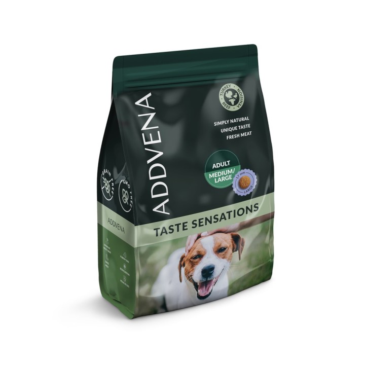 ADDVENA Taste Sensations Adult Medium/Large Tacchino - cibo secco per cani - 2 5kg