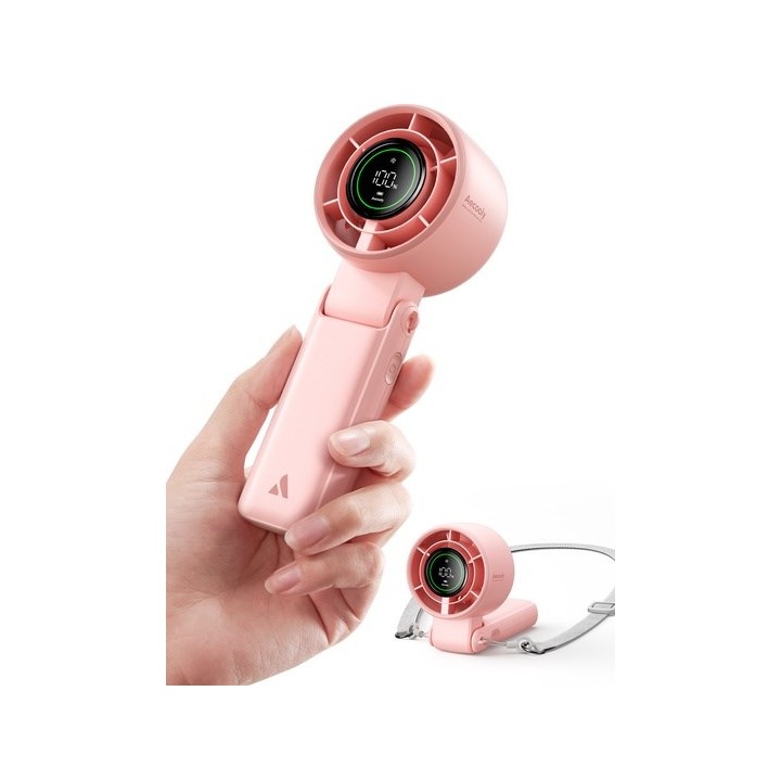 AECOOLY Halo 02 – Ventilatore portatile rosa