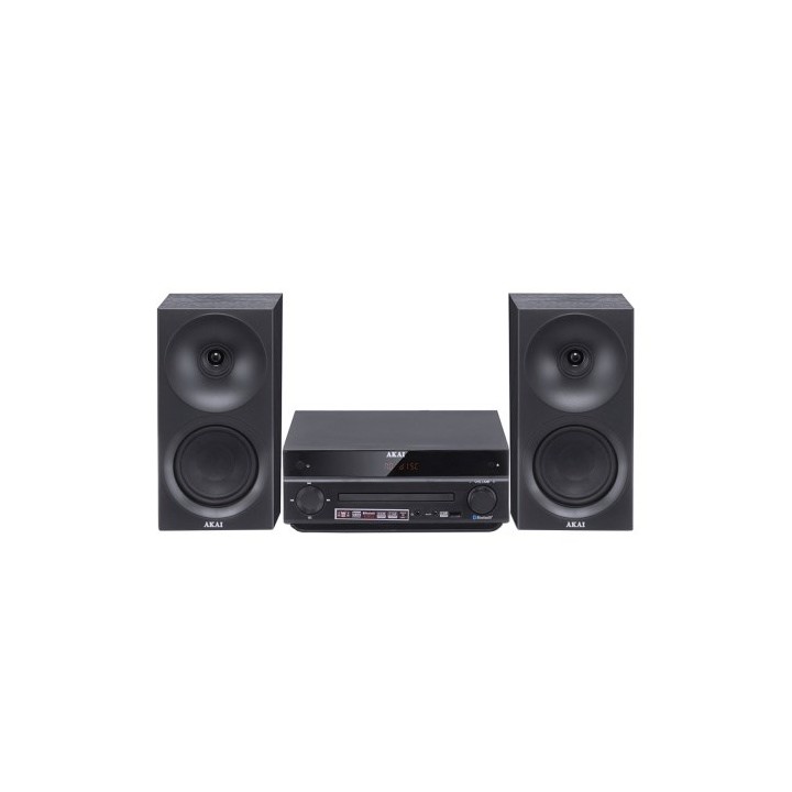 AKAI AM-301B Sistema 40W (2x20W) CD MP3 BT USB FM 40 preset AUX RCA nero