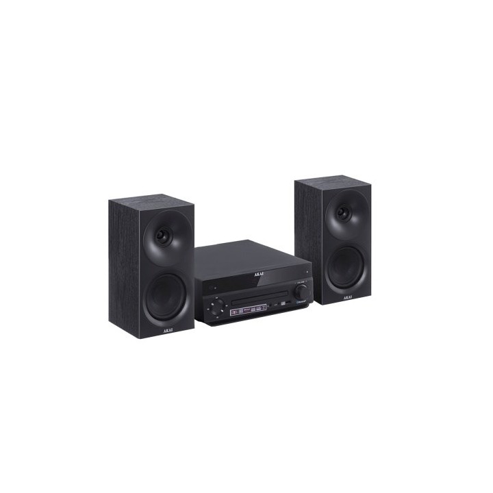 AKAI AM-301B Sistema 40W (2x20W) CD MP3 BT USB FM 40 preset AUX RCA nero