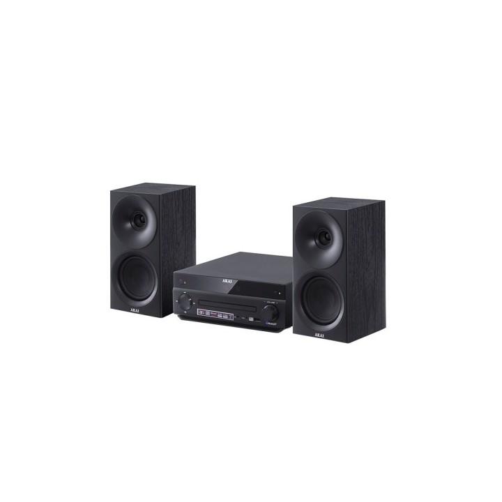 AKAI AM-301B Sistema 40W (2x20W) CD MP3 BT USB FM 40 preset AUX RCA nero