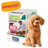 ANIMAL ISLAND Filetti di manzo in brodo - cibo umido per cani - 10x150g