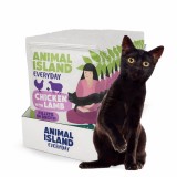 ANIMAL ISLAND Pollo con agnello Filetti in brodo - cibo umido per gatti - 12x85g