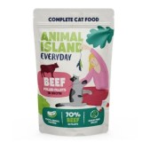 ANIMAL ISLAND Everyday Filetti di manzo sffilacciati in brodo - cibo umido per gatti - 85g