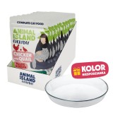 ANIMAL ISLAND Everyday Pollo con quaglia in brodo Scatola - cibo umido per gatti - 12x85g + piatto omaggio