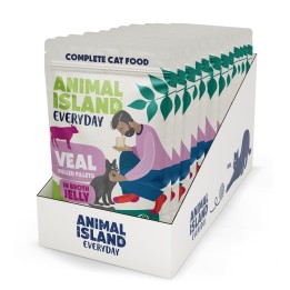ANIMAL ISLAND Everyday Gelatina Vitello - cibo umido per gatti - 12 x 85g