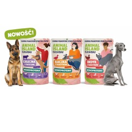 ANIMAL ISLAND Everyday Monoprotein Vitello Anatra Tacchino - cibo umido per cani - 9x300g