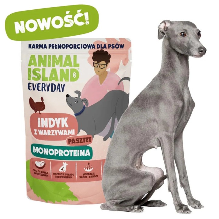 ANIMAL ISLAND Everyday Monoprotein Vitello Anatra Tacchino - cibo umido per cani - 9x300g