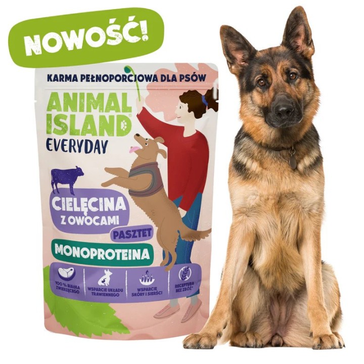 ANIMAL ISLAND Everyday Monoprotein Vitello - cibo umido per cani - 300g