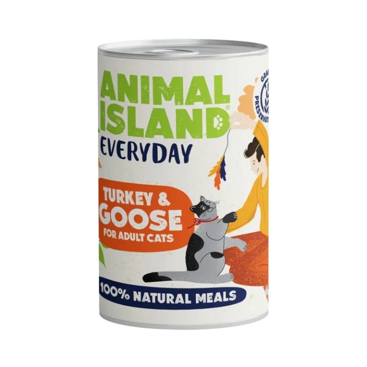 ANIMAL ISLAND Everyday Tacchino e oca - cibo umido per gatti - 400g