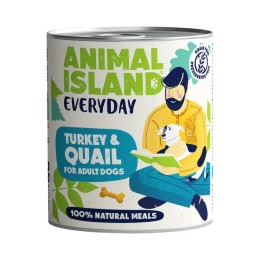 ANIMAL ISLAND Everyday Tacchino e quaglia - cibo umido per cani - 800g