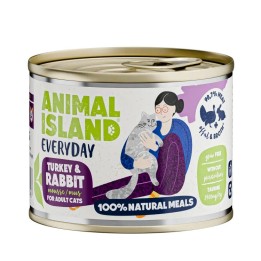 ANIMAL ISLAND Everyday Tacchino e coniglio - cibo umido per gatti - 200g