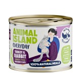 ANIMAL ISLAND Everyday Tacchino e coniglio - cibo umido per gatti - 200g