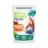 ANIMAL ISLAND Everyday Filetti di tacchino in brodo - cibo umido per gatti - 12 x 85g