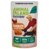 ANIMAL ISLAND Everyday Filetti di tacchino sfilacciati in brodo - cibo umido per cani - 150g