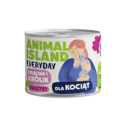 ANIMAL ISLAND Everyday Vitello e coniglio per gattini - cibo umido per gatti - 185g