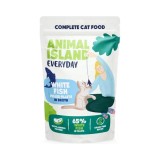 ANIMAL ISLAND Everyday Filetti di pesce bianco in brodo - cibo umido per gatti - 12 x 85g