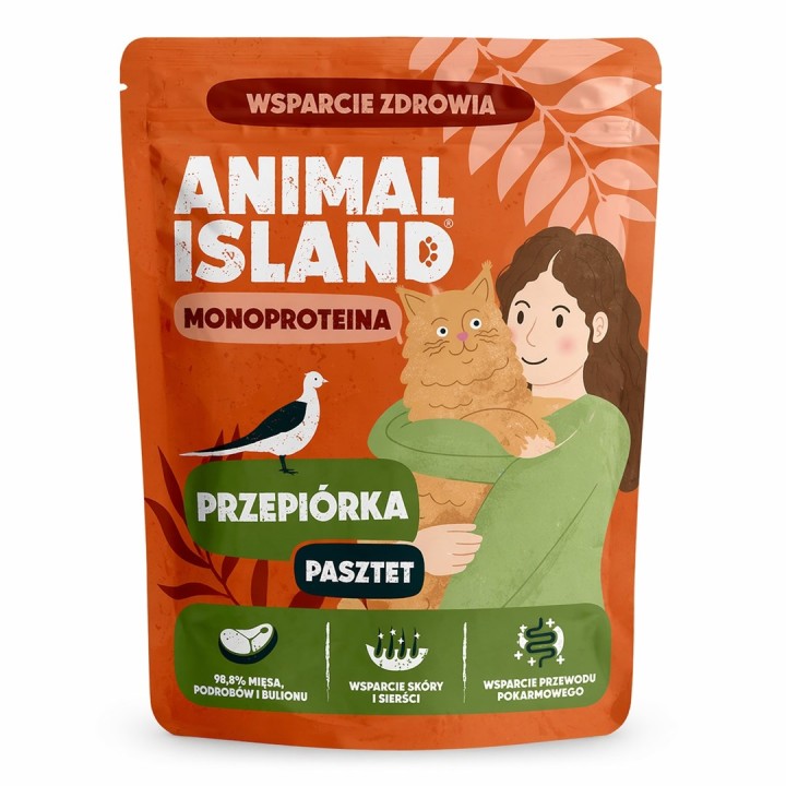 ANIMAL ISLAND Mono Quaglia - cibo umido per gatti - 100g