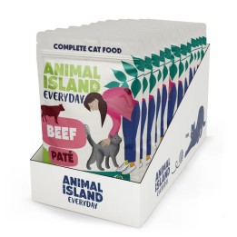 ANIMAL ISLAND Patè Manzo - cibo umido per gatti - 12x100g