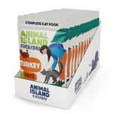 ANIMAL ISLAND Patè Tacchino - cibo umido per gatti - 12x100g