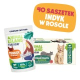 ANIMAL ISLAND Tacchino in brodo - cibo umido per gatti - 40x85g