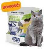 ANIMAL ISLAND Tacchino con tonno Filetti in brodo - cibo umido per gatti - 12x85g