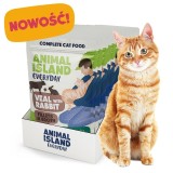 ANIMAL ISLAND Vitello con coniglio Filetti in brodo - cibo umido per gatti - 12x85g