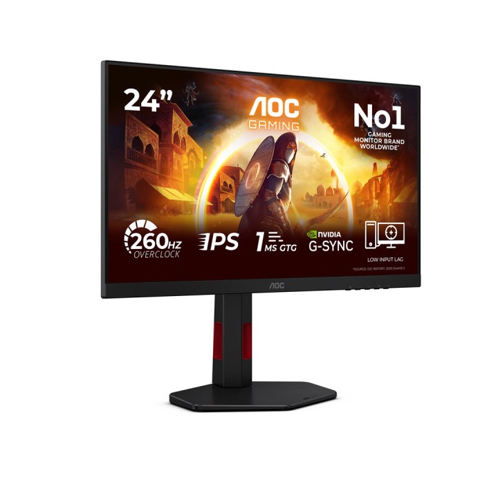 AOC G4 24G4ZR monitor per computer 60.5 cm (23.8 ) 1920 x 1080 pixel Full HD LED nero rosso